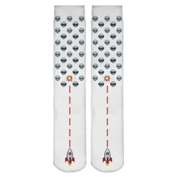 

RUNNING CHICK 3d digital printing stockings 38cm length socks