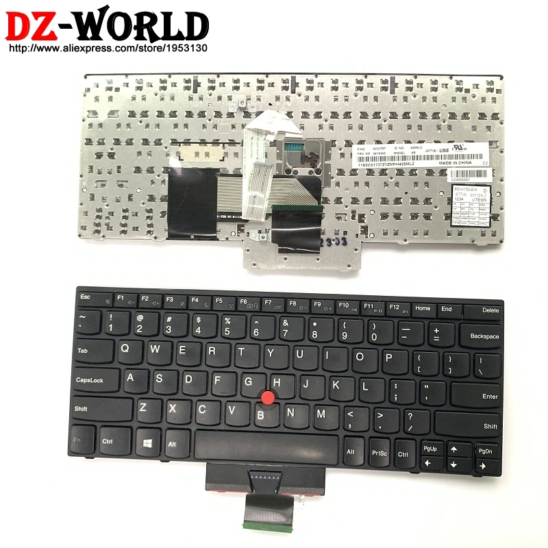 Английская(США) клавиатура для lenovo Thinkpad X121e X130e X131e X140e Teclado 04Y0342 0C01737 04Y0379