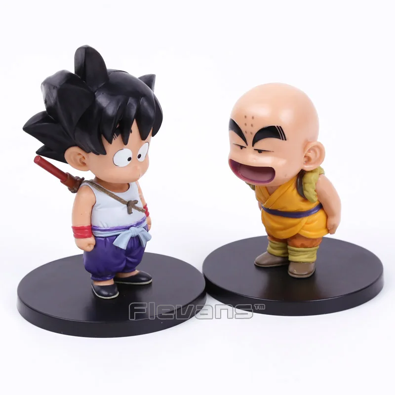 

Anime Dragon Ball Z Child Son Goku + Krillin PVC Figures Collectible Model Toys 2pcs/set