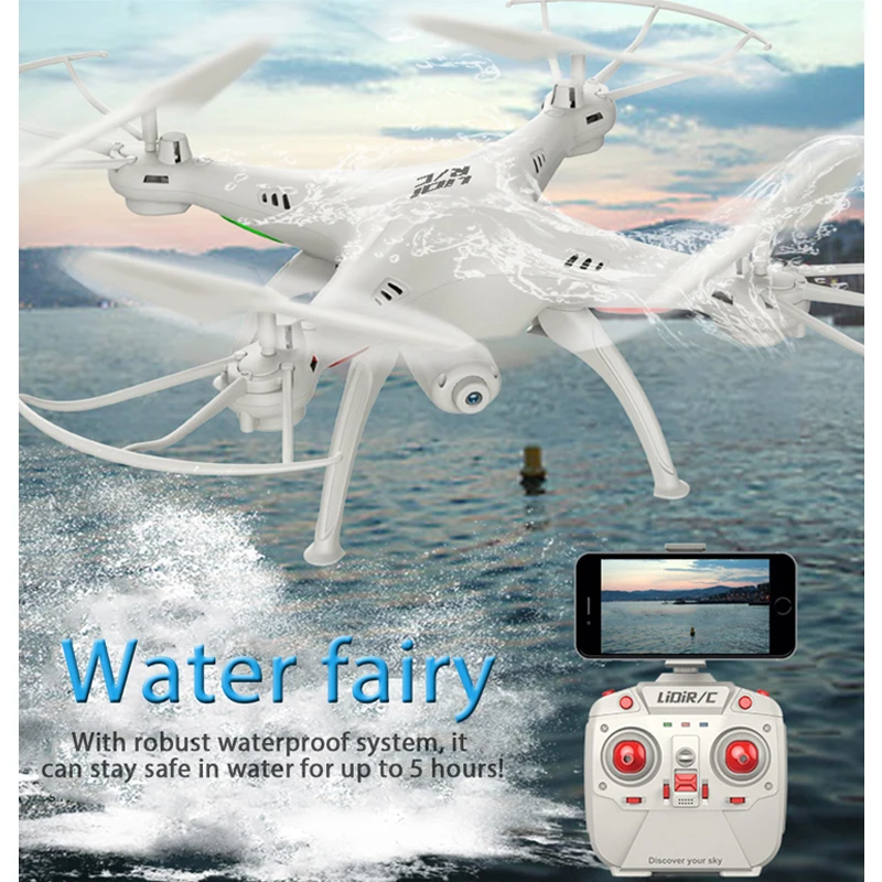 

New LiDiRC L15FW Racing Quadcopter WiFi FPV 2.4GHz 4CH 6 Axis Gyro Radio Drone with Robust Waterproof System Brushed Helicopte