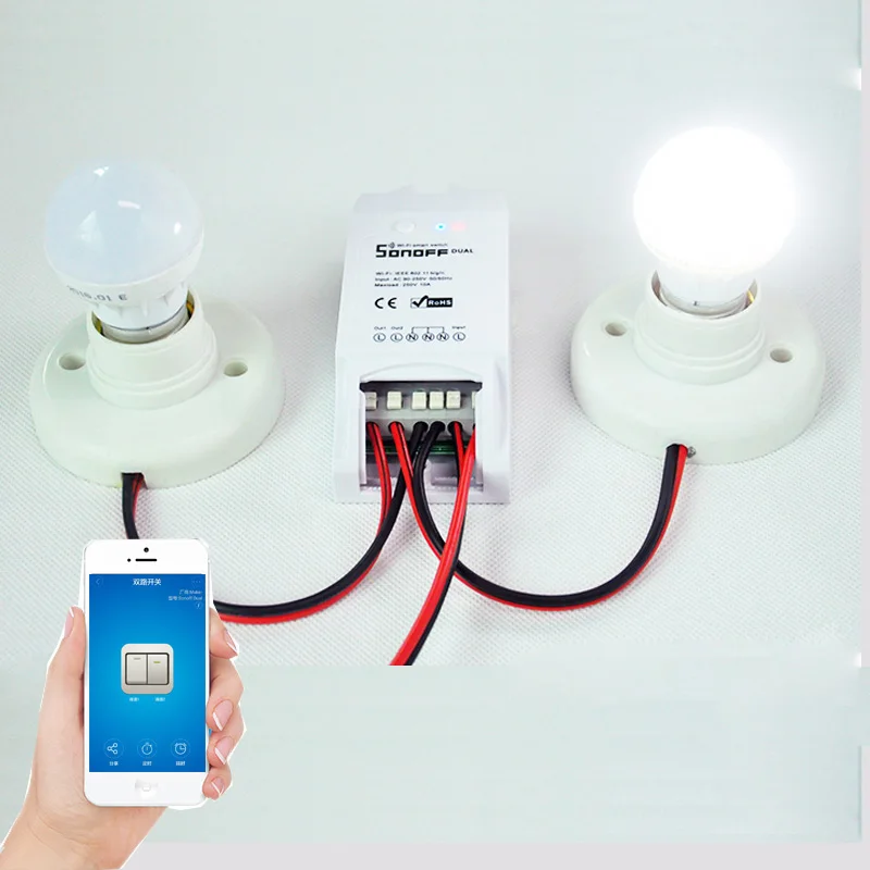 Беспроводной смарт выключатель Sonoff с поддержкой Wi Fi и таймером|home automation module|wifi