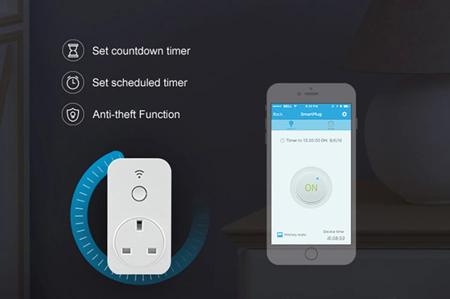 Broadlink WiFi Socket SP2 UKAUBRCL Std Wireless Wifi Socket Brazil Chile Plug Outlet Samrt Home Remote Control By Cellphone d