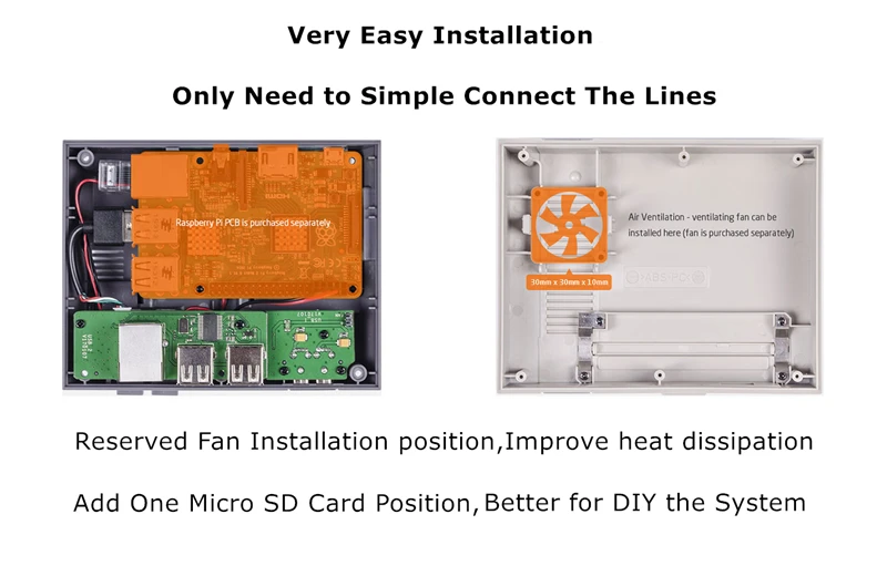 Ретро Мини DIY Чехол Коробка для Raspberry Pi 3 NESPi Чехол DIY классическая коробка предназначен для Raspberry Pi 3 Model B