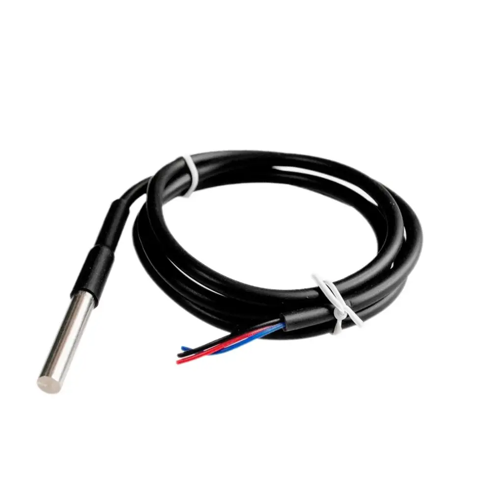 

Waterproof DALLAS 18B20 temperature probe temperature sensor Stainless steel package -100cm wire (DS18B20)