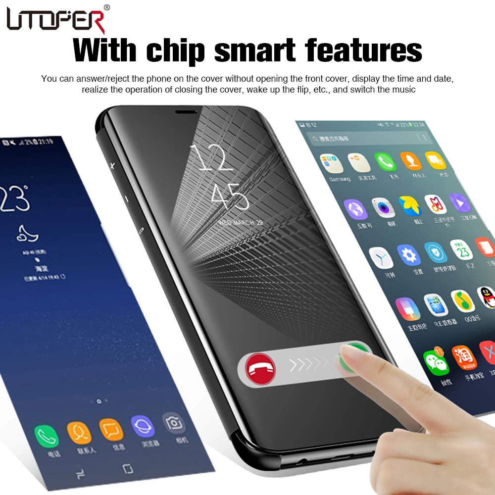 Оригинальный чехол для Samsung S10 Plus Galaxy Lite прозрачный зеркальный смартфона S10Plus