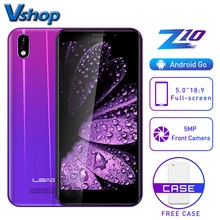 LEAGOO Z10 Android мобильный телефон 5," 18:9 полный экран 1 Гб ОЗУ 8 Гб ПЗУ MT6580 четырехъядерный 2000 мАч 5MP камера двойная SIM 3g смартфон