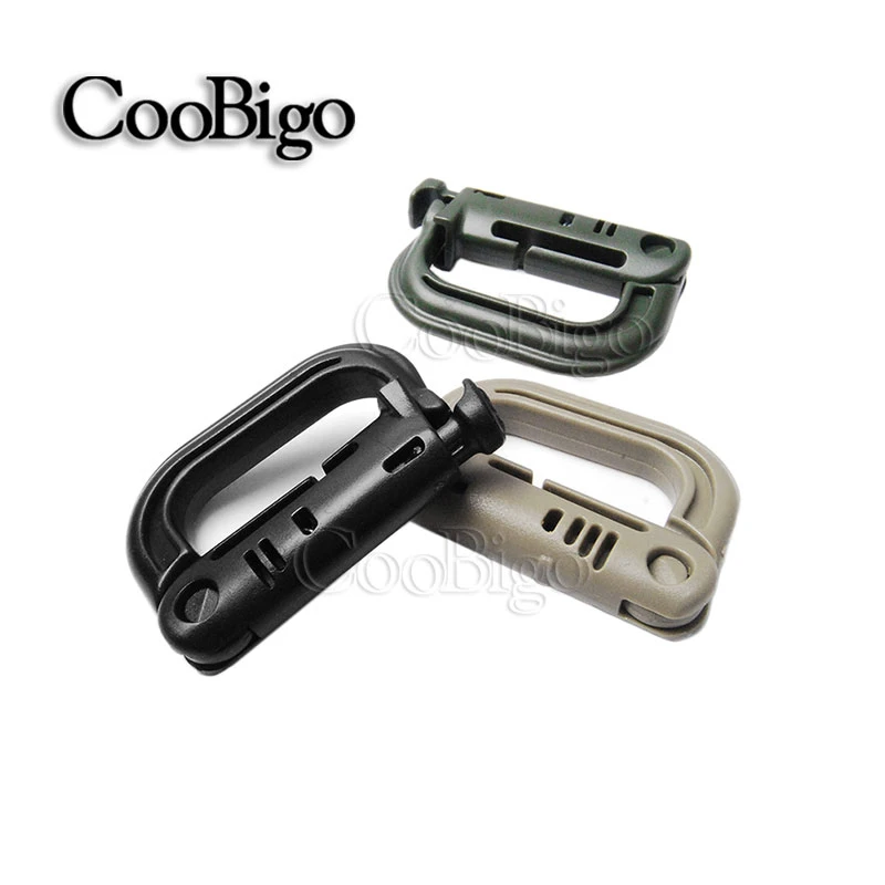 

5pcs GRIMLOC ARMY LOCKING Carabiner D-Ring Snap Shackle Key Ring EDC Molle Tactical Backpack Camping Travel Kits#FLC163-B