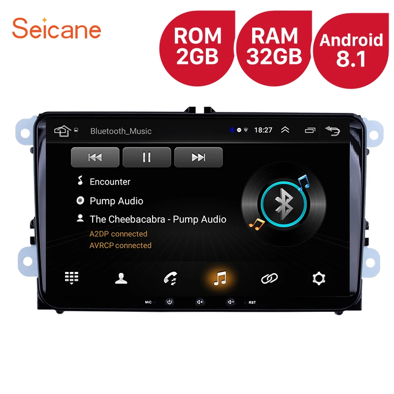  High Version RAM 2GB ROM 32GB 9 inch Android 8.1 Car Multimedia player For VW/Volkswagen/Golf/Tigua