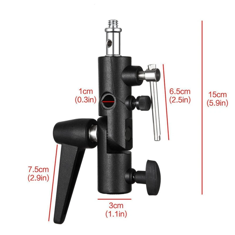  Metal Flash Base H-Type Base Can Be Equipped With Umbrella Flasher Light Stand Tripod Universal Hol
