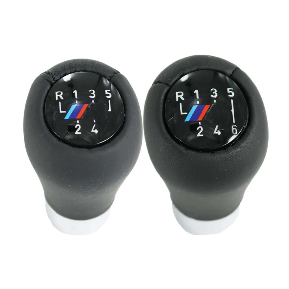New 5 Speed 6 Speed Genuine Leather Gear Knob For BMW 3 Series E90 2004