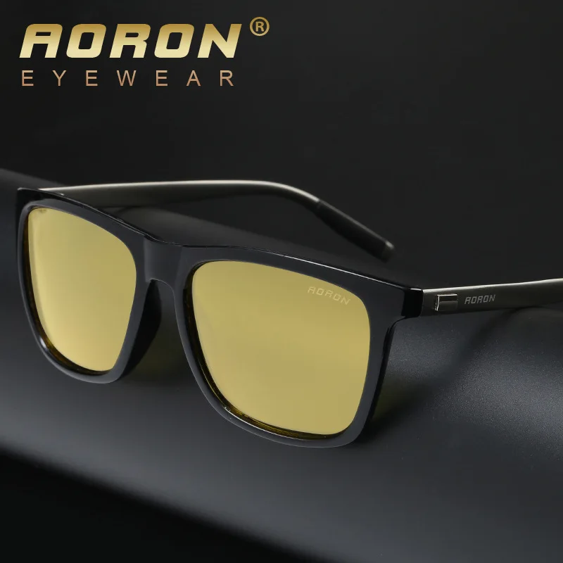 AORON Men's Original Polarized Sunglasses Classic Brand Night Vision ...