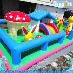 Двор ПВХ надувной замок fun city отказов дом надувные Fun City