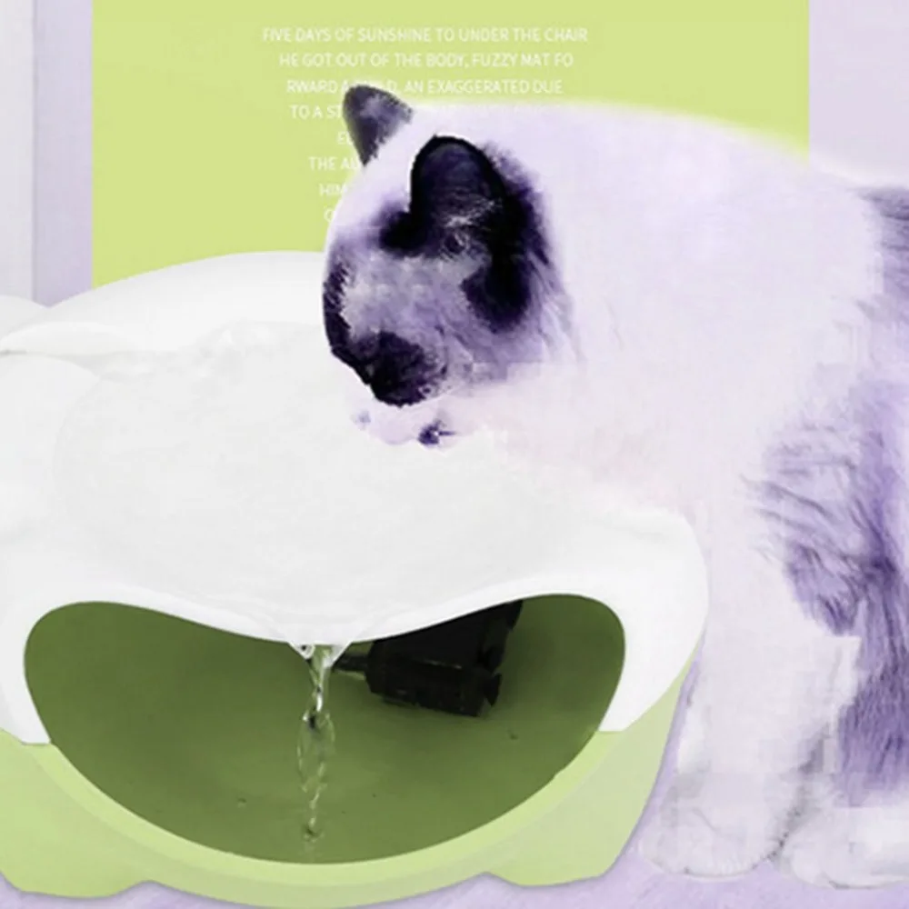 

Compact Size Pets Automatic Circulation Filter Oxygenation Water Dispenser Dog Water Bowl Electric Fountain Water Container