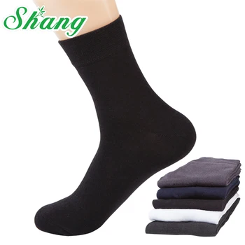

BAMBOO WATER SHANG Men Bamboo fiber socks men's elite Business socks Natural antibacterial casual socks 10pairs/lot LQ-21