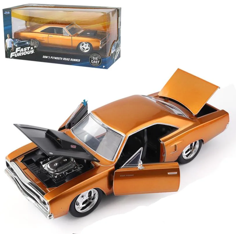 JADA Plymouth ROAD RUNNER 1:24 литая металлическая модель автомобиля зарядное устройство R/T