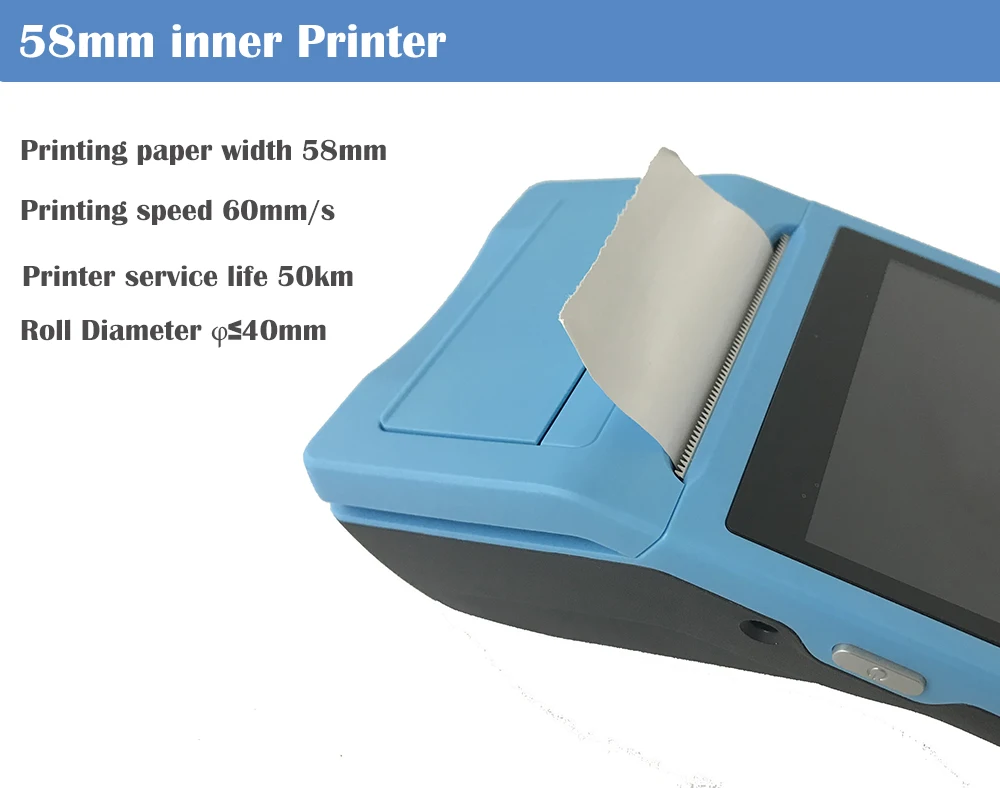 Сканер Принтер Android NFC ручной POS терминал термопринтер wifi Bluetooth 3g КПК печать для розничной торговли пищевой магазин JP-Q2