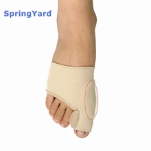 Ткань спрингярд+ гель вальгусная деформация ортопедический рукав корректор буйон разделитель большого пальца ноги защита для ухода за ногами