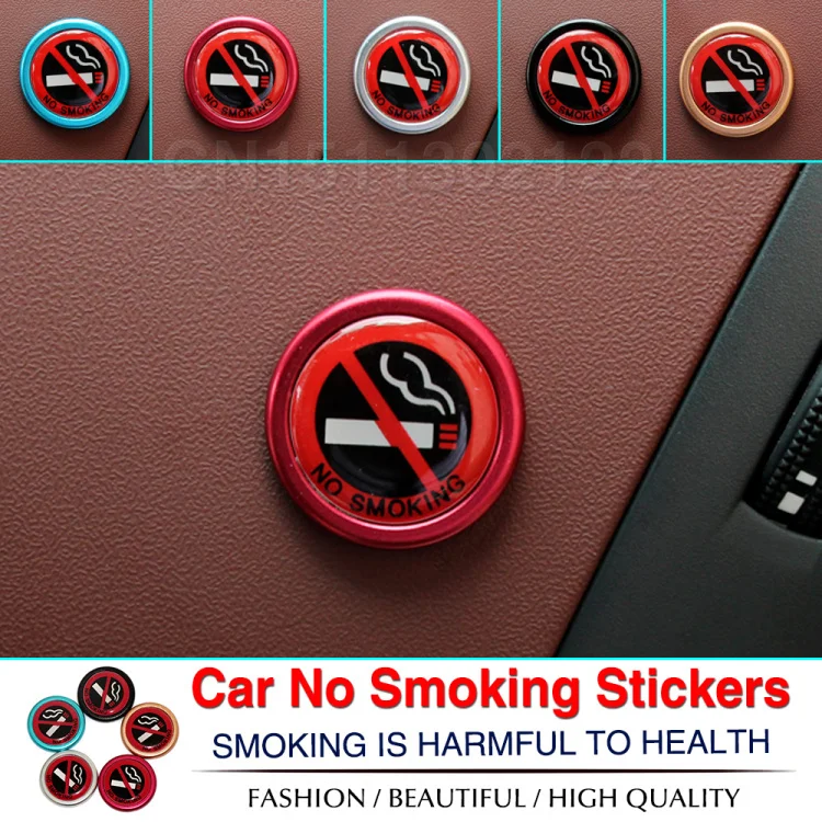 NEW! Aluminium Alloy Car Styling Sticker No Smoking For Opel Astra G H J Mokka Insignia Vectra Meriva Corsa Zafira 5 Color | Автомобили и