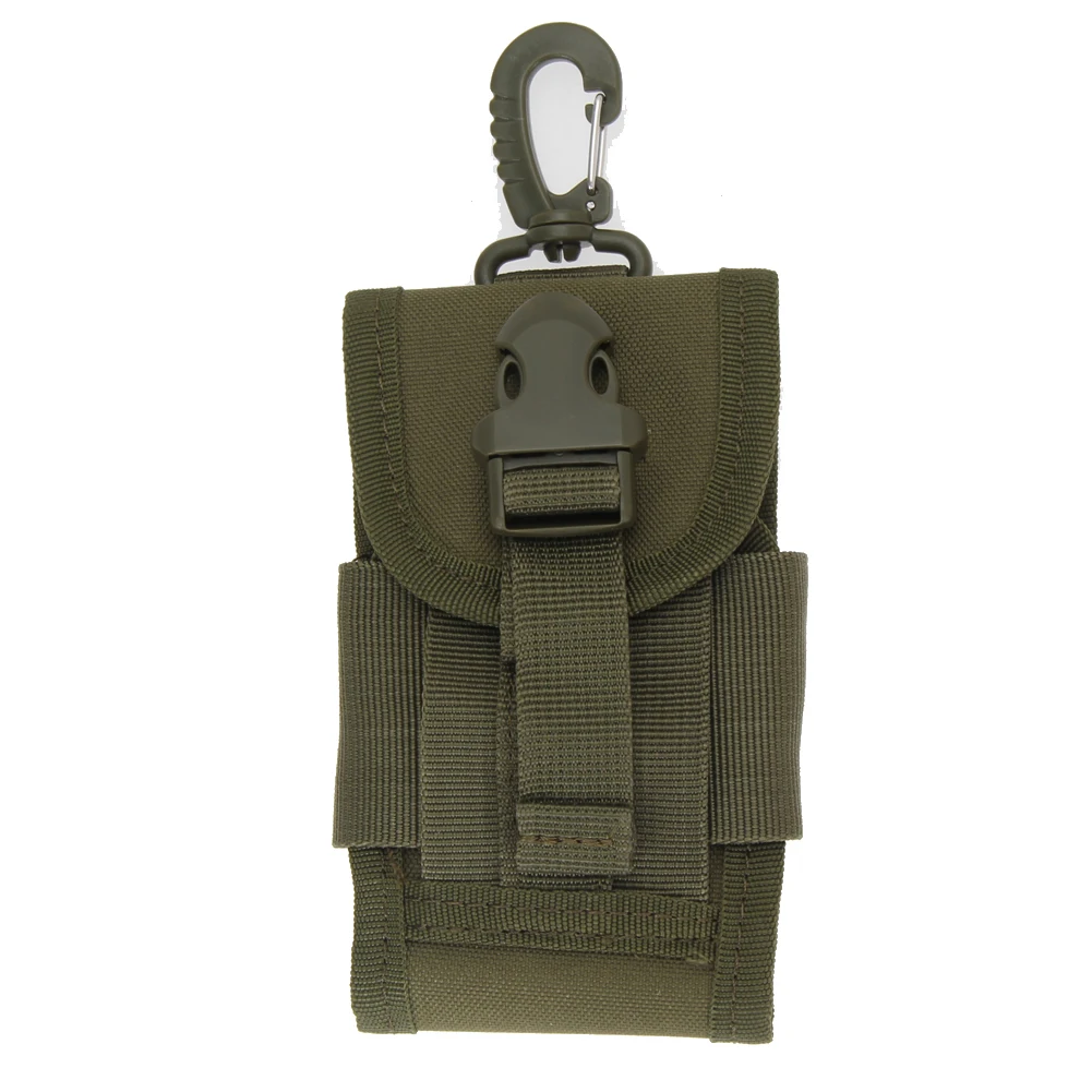 Универсальный Открытый Тактический кемпинг охотничьи сумки водонепроницаемый для мобильного телефона хип пояс петля крюк чехол сумка для iPhone - Цвет: ArmyGreen