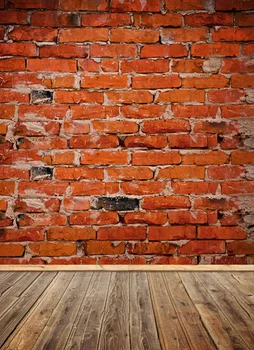 

HUAYI Art Fabric Red Brick Wall Backdrop Photography Newborn Studios Drop Background D-1306