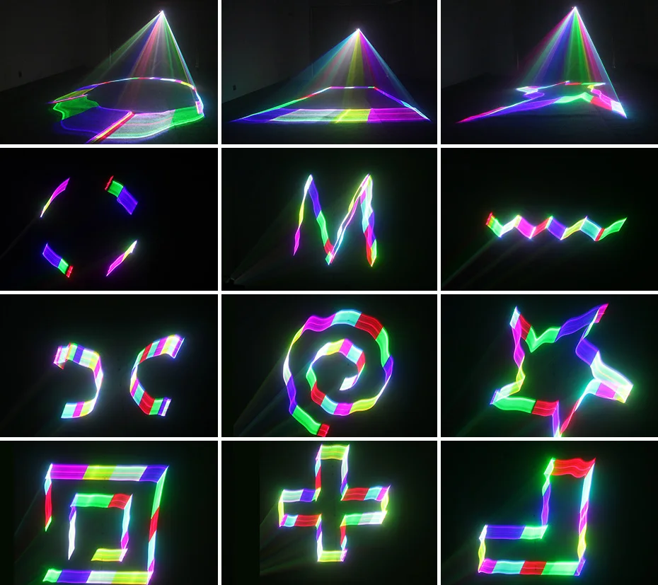 Alienígena remoto 3D RGB 400 mW DMX 512 escáner láser proyector efecto de iluminación de escenario fiesta de discoteca DJ mostrar luces la luz de Color - 5