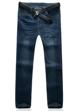 Мужская Классические Джинсы Брюки Для Мужчин Прямой Мужской Slim Fit большой Размер Марка Masculino Случайный Homme Джинсовые Брюки Весна Новый E488