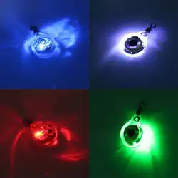 5 цветов мини Рыбалка свет небольшой освещая 6 см/2,4 светодиодный LED глубоководный подводный глаз Форма рыбалка приманка наживка