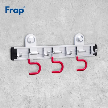 

Frap Adjustable 7 Hooks Towel Hanger Rack Hanging Shelves Holders Lock Type Sucker Bathroom Hook Organizer Hardware Y38019
