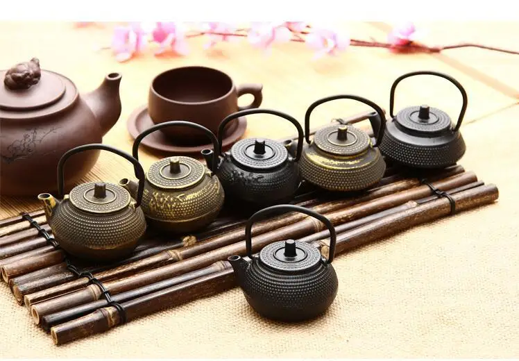 50 мл мини Tetsubin чугунный чайник, китайский Железный чайник, чайник с носиком, Tetera Hierro Fundido, бутылка для воды