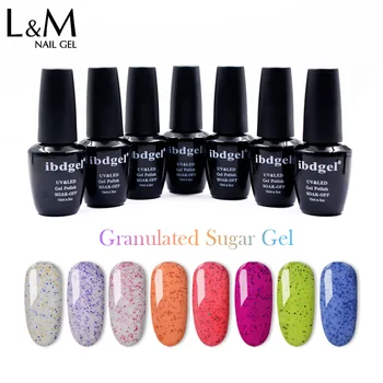 

3 Pcs ibdgel Brand Granulated Sugar Gel Cheap Nail Polish Sets Kits Shinning Pretty Colorful Art Collections Lacquer Wholesale