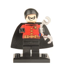 50 шт. строительные блоки супергероев Робин, блоки, друзья для девочек и мальчиков, детские игрушки brinquedos menina