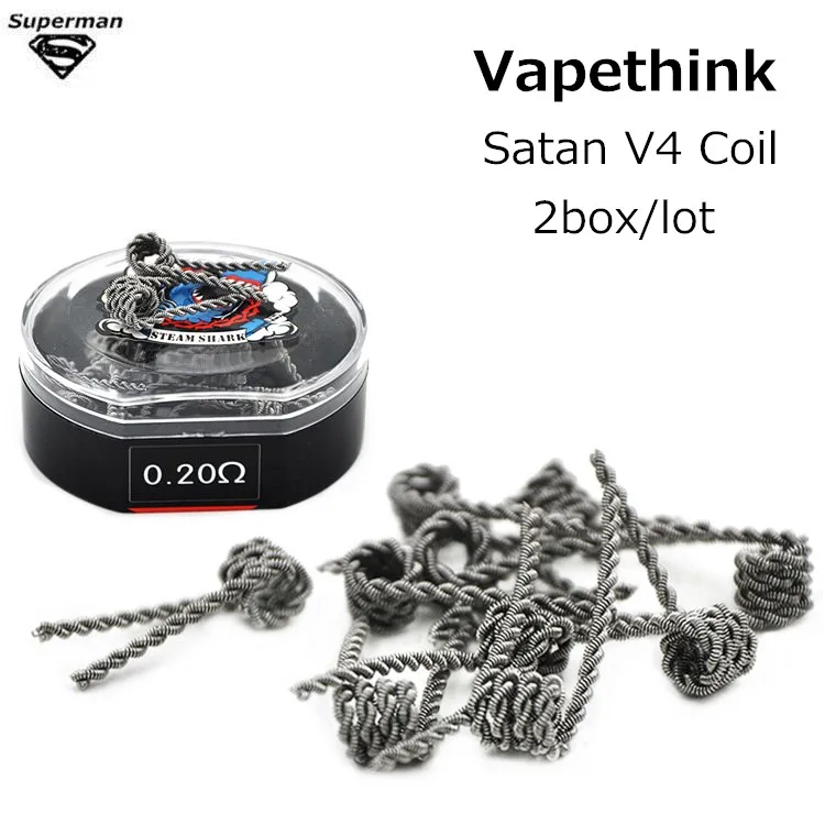 Steamshark A41 сатана V4 катушки 0.35ohm электронная сигарета аксессуар катушки предварительно построить нагрева Провода diy РБА/RDA/ RTA бак распылитель