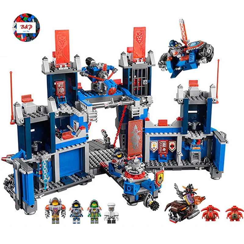

LEPIN 14006 1115pcs Nexus Knights Series Castle Weapon Clay Aaron Fox Axl Building Block set Brick Toy For children Gift 70317