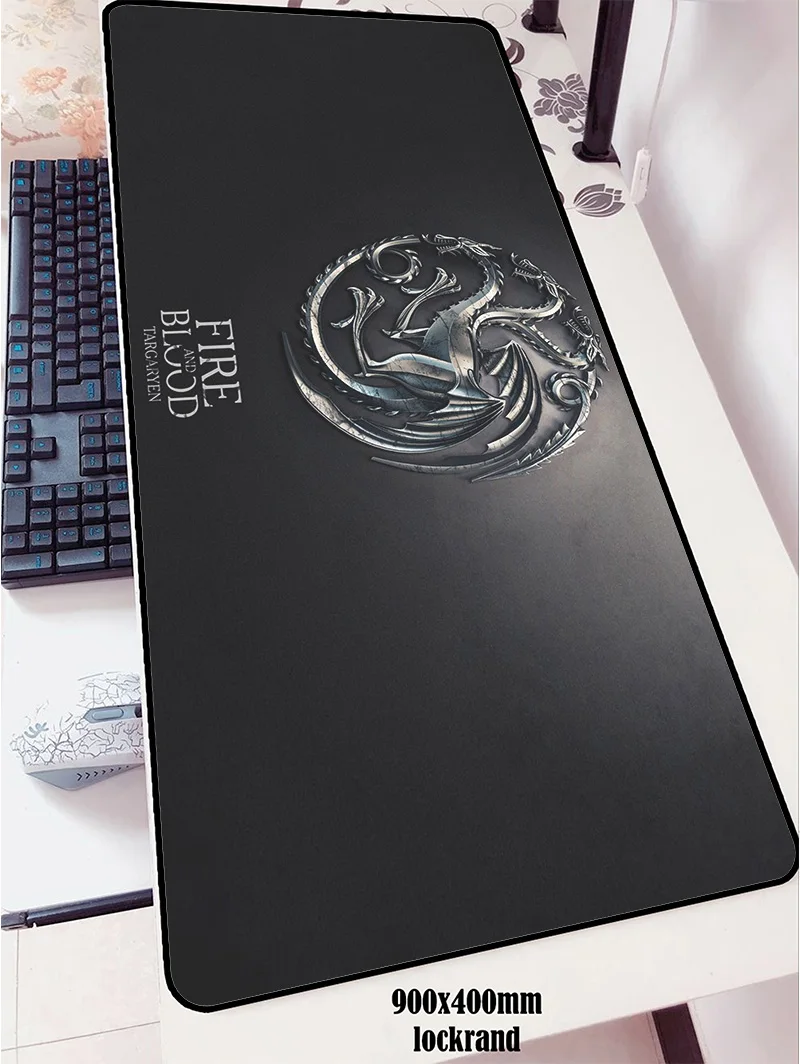 Коврик для мыши Game of Thrones 900x400 мм коврик для мыши notbook компьютерный коврик для мыши с блокировкой края игровой коврик геймерская клавиатура Коврик для мыши