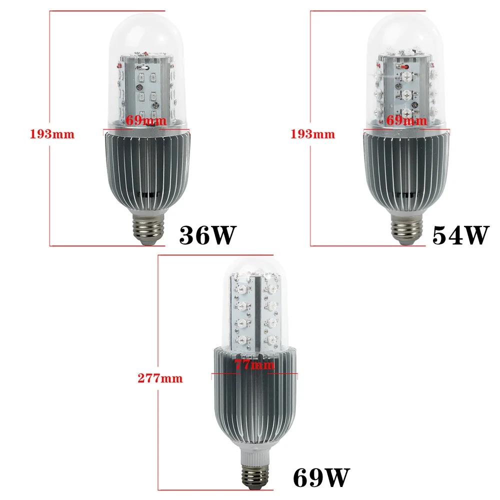 Новое поступление! 36 Вт/54 Вт/69 Вт растет свет для комнатных растений теплицы овощи садовые цветы гидропонная установка свет