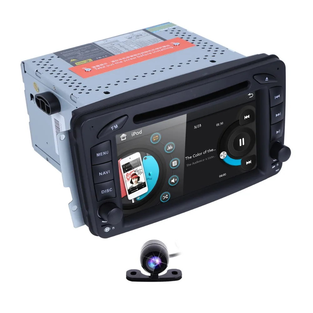 Best 2 Din Stereo audio 7" Car DVD Radio player For Mercedes Benz CLK W209 W203 W208 W463 Vaneo Viano Vito Free Camera +8 GB map card 4