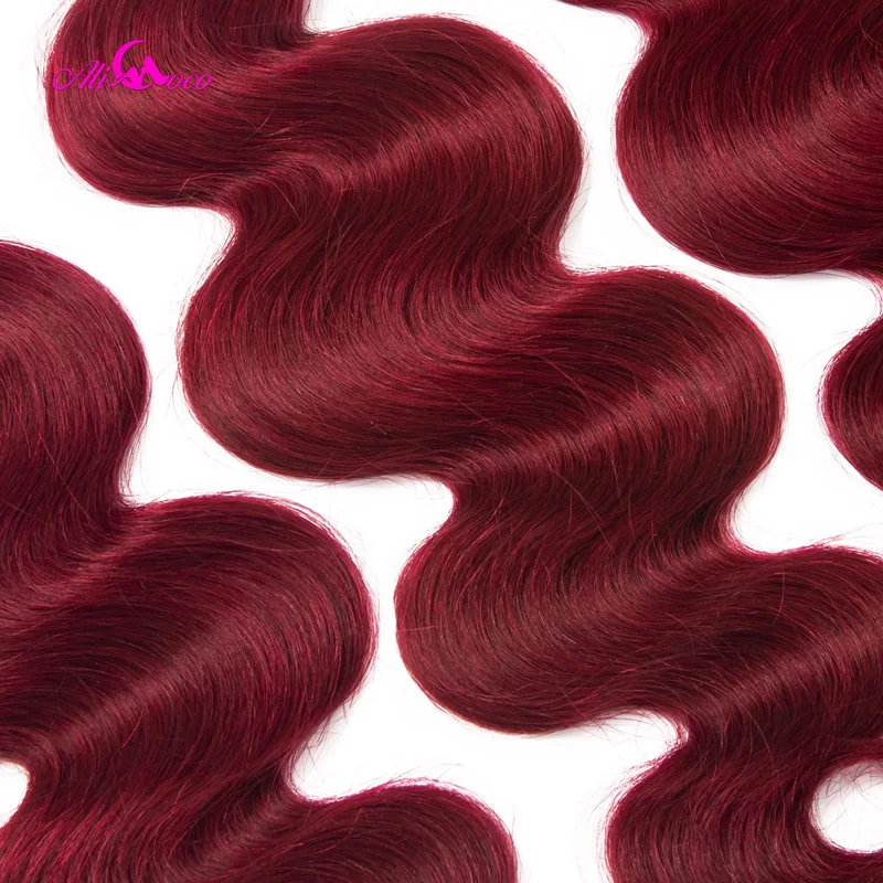 Brazilian Body Wave Bold Red #99 Burgundy Human Hair Weave 1/3/4 Bundles Remy Hair Ali Coco Thick Hair Extension Brazilian Body Wave Bold Red #99 Burgundy Human Hair Weave 1/3/4 Bundles Remy Hair Ali Coco Thick Hair Extension