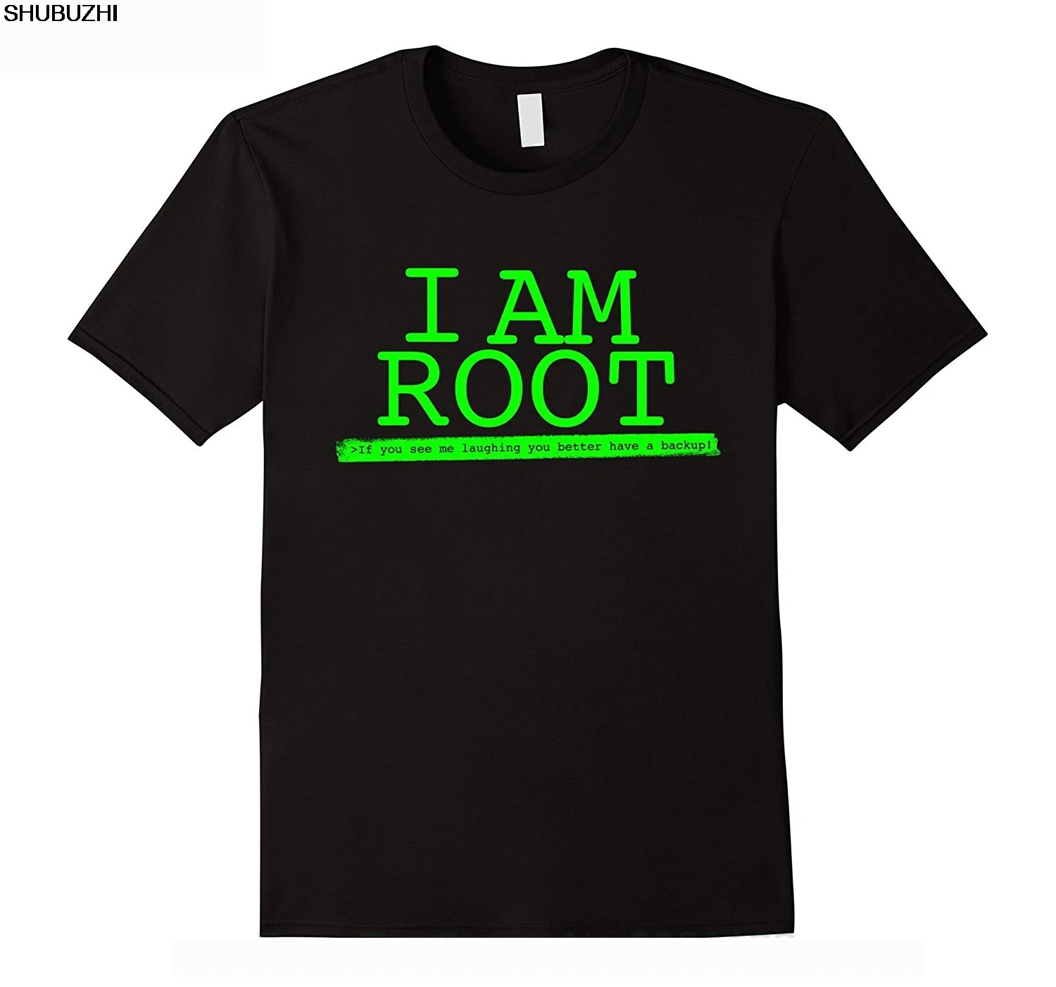 

Casual Plus Size T-shirts Hip Hop Style Tops Tee S-2xl I'm Root Linux T-shirt By Linux T-shirt sbz1122
