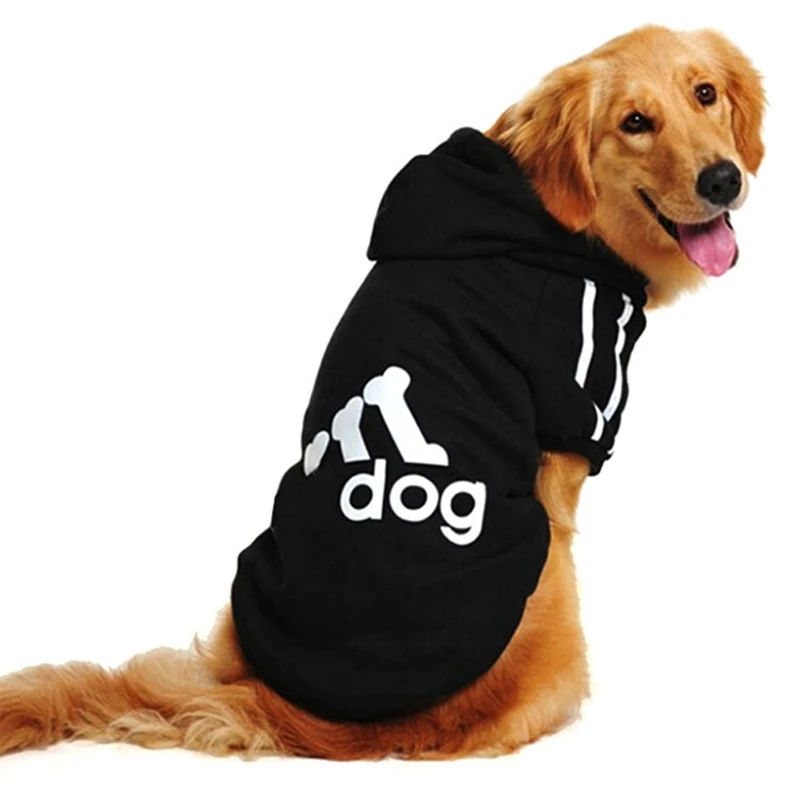 

Fashon Blue Sports Style Dog Clothes for Pets Dogs Pets Coats with Hoodies Soft Cotton Puppy Mascotas Clothes