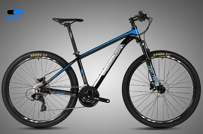 Black Blue TWITTER 26 дюймов горный велосипед 24 скорости Алюминиевый сплав MTB велосипед - Цвет: Black Blue