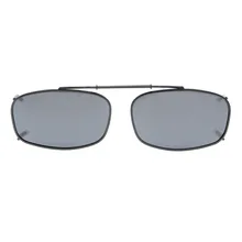 C62 Eyekepper металлическая рамка обод с поляризованными линзами с клипом солнцезащитные очки 52*, маленького размера, круглой формы с диаметром 32 мм