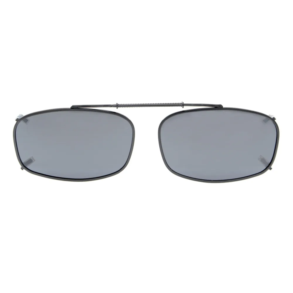 

C62 Eyekepper Metal Frame Rim Polarized Lens Clip On Sunglasses 52*32MM