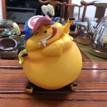 

ONE PIECE GK Fat Reindeer Statue Tony Tony Chopper Slobber Lovely Foodie Model PVC Action Figure Collection Toys Y1012
