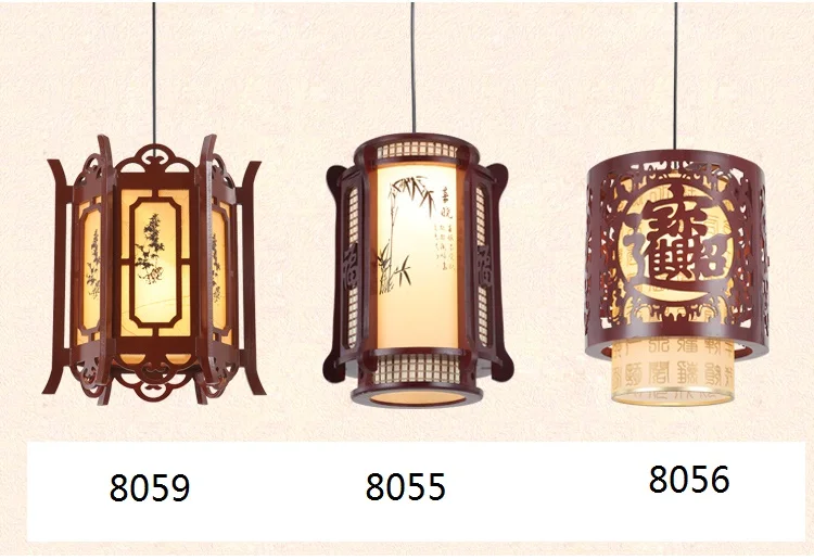Новая мода китайский стиль Античный Ресторан Деревянный Гостиная классический фонарь овечья шкура китайская люстра