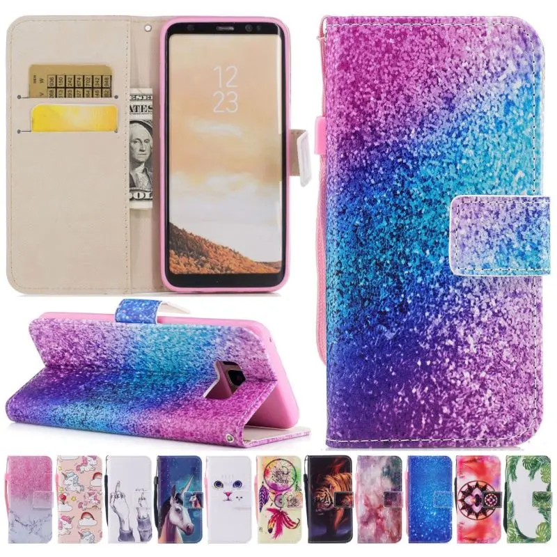 

DEEVOLPO Beautiful Leather Case For Samsung Galaxy S8 Plus S7 Edge J3 J5 J7 2017 2016 J330 J530 J730 A320 A520 Fundas Bags D09Z