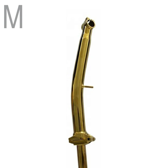 TWTOPSE титановый стержень для Brompton, складная велосипедная головка, трубка для s m P, светильник для руля, вес титанового руля велосипеда - Цвет: M Gold Color Stem