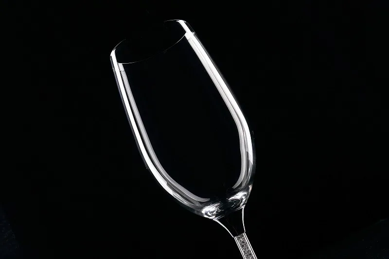 2 шт 395 мл/14 унций бессвинцовые хрустальные свадебные пивные очки с кристаллами в стебле