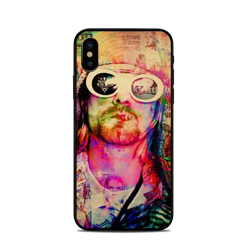 Nirvana Kurt Cobain рок-н-ролл Группа Курт Кобейн чехол для телефона для iPhone 5S, SE 6 6S Plus 7 7Plus 8 8plus X Чехол