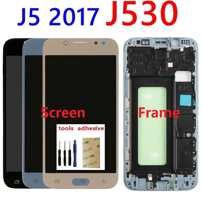 Для samsung Galaxy J5 Pro ЖК-дисплей сенсорный экран дигитайзер сенсор J530F J530FN J530F/DS J530G J530M Регулируемая яркость