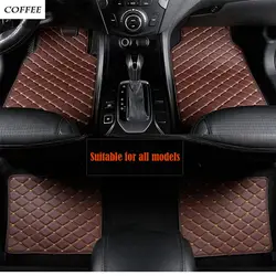 Универсальные кожаные автомобильные коврики для Honda все модели Accord Civic CRV City Vezel Crosstour Fit Автомобиль-Стайлинг ковровое напольное покрытие